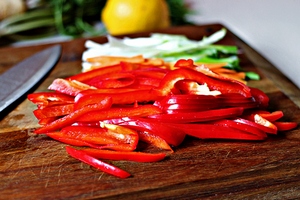 chopped red pepper - Weight and Measurement Tools