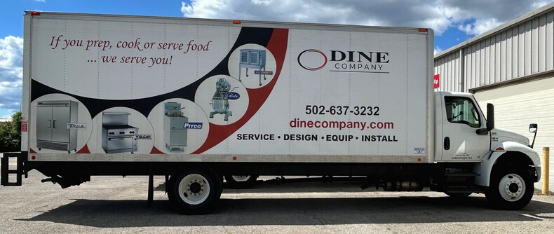 Delivery & Installation 1 Dine Delivery Truck